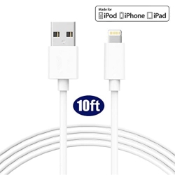 CSMART (10Ft / 3M) Iphone Ipad Charging Cable Charger Cord Lightning to USB Cable Compatible for Ipod Ipad Iphone