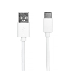 CSMART 6Ft/2M Type C USB-C 3.1 to USB-A 2.0 Male Data Sync & Charging Cable for Samsung / Lg / Google Phones / Macbook In White