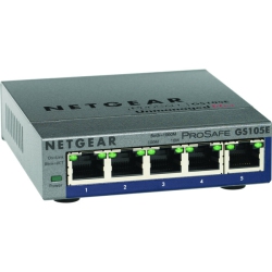 NETGEAR Prosafe Plus Switch, 5-Port Gigabit Ethernet