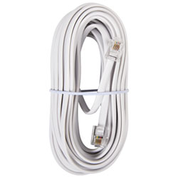 RCA 25 ft. Modular Phone Cord (CTP226R) - White