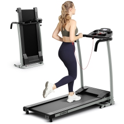 GYMAX Foldable Electric Running Treadmill - Fitness Machine - 800W - 12 Modes