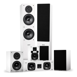 FLUANCE Elite High Definition Surround Sound Home Theater 7.0 Speaker System - (Sx70Whr) In White