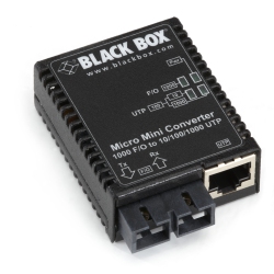 BLACK BOX Box Multi Mode Gigabit Ethernet Micro Mini Media Converter - (Lmc4002A)