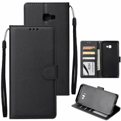 CSMART [Cs] Samsung Galaxy J3 Prime / Galaxy J3 2017 Case, Magnetic Leather Folio Wallet Flip Case Cover With Card Slot In Black