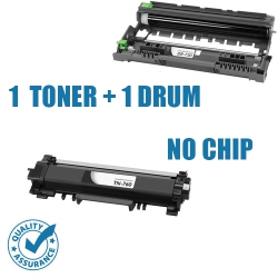 PRINTER PRO Toner & Drum Pack- Brother Tn760 (No Chip) & Dr730-Brother Printer Mfc-L2710/l2730/hl-L2390/l2370