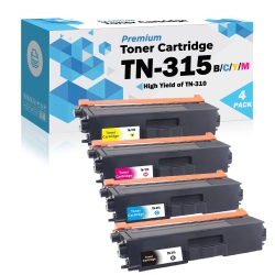 ULTRA TONER 4 Colors Combo - Superior Brother Tn310/315 Bk/m/y/c Compatible Toner Cartridge-Brother Printer4570/9460/9560