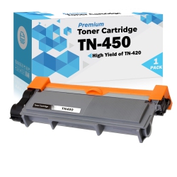 ULTRA TONER New Superior Brother Tn450 High Capacity Compatible Toner Cartridge-Brother Printer In Black