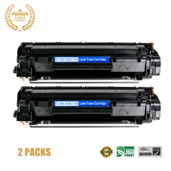 ULTRA TONER 2 Packs Deal Canon 128 Toner Cartridge In Black