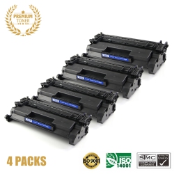 ULTRA TONER 4 Packs Deal Superior HP 80A (Cf280A) (Compatible With HP 05A Ce505A) Toner Cartridge Premium Quality！ In Black