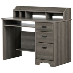 Bureau Versa Avec Armoire - Érable Gris
