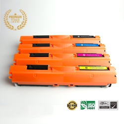 ULTRA TONER 4 Colors Combo - HP 130A (Cf350A, Cf351A, Cf352A, Cf353A) Bk/m/y/c Toner Cartridge Premium Quality！