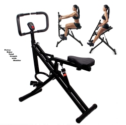 TOTAL CRUNCH PR Power Rider Total Crunch Body Fitness Horse Abdominal Crunch Machine + Monitor
