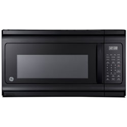Four À Micro-Ondes À Hotte Intégrée De Ge - 1,6 Pi³ - Noir