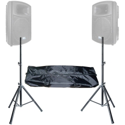 B.P.I. Height Adjustable Adjustable Tripod Dj Pa Speaker Stands With Carry Bag