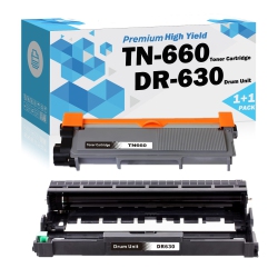 ULTRA TONER Toner & Drum Combo - Superior Compatible Brother Tn660 & Dr630 for Brother Printer