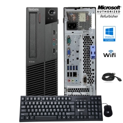 LENOVO Refurbished (Good) - Thinkcentre M82 Sff Desktop PC Intel I5 3470 8GB 256GB SSD Windows 10 Pro(2012 Model)
