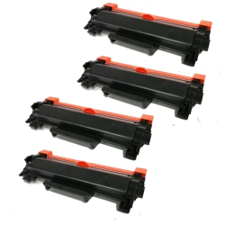 MAX SAVING - 4Pack High Yield Toner \w Chip Replacement for Brother Tn760, Tn-760, Tn730, Tn-730