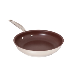MEYER Confederation Melbec-Red Non-Stick Stainless Steel Skillet, 12.5