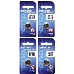 RENATA 4 X Cr1616 Batteries, Lithium Battery 1616