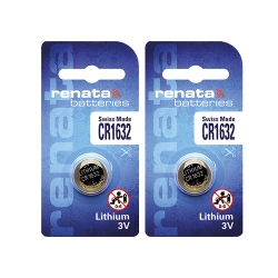 RENATA 2 X Cr1632 Batteries, Lithium Battery 1632