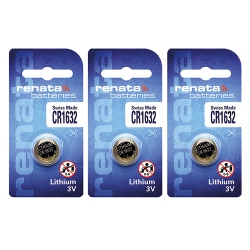 RENATA 3 X Cr1632 Batteries, Lithium Battery 1632