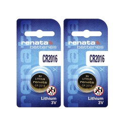 RENATA 2 X Cr2016 Batteries, Lithium Battery 2016