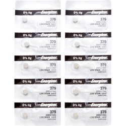 ENERGIZER 10 X 379 Watch Batteries, Sr521Sw Battery