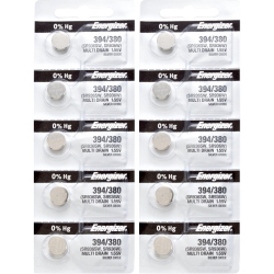 ENERGIZER 10 X 394 Watch Batteries, Sr936Sw Or 380 Battery