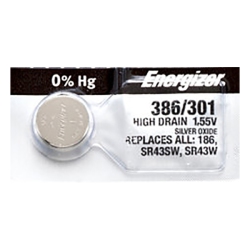 ENERGIZER 1 X 386 Watch Batteries, Sr43W Or 301 Battery