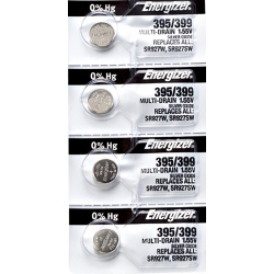 ENERGIZER 4 X 395 Watch Batteries, Sr927Sw Or 399 Battery