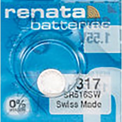 RENATA 1 X 317 Watch Batteries, Sr516Sw Battery