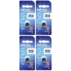 RENATA 4 X Cr1220 Batteries, Lithium Battery 1220