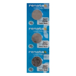 RENATA 3 X 357 Watch Batteries, Sr44W Battery