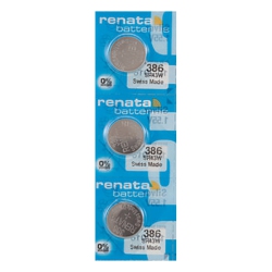 RENATA 3 X 386 Watch Batteries, Sr43W Battery