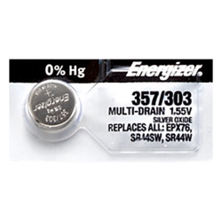 ENERGIZER 1 X 357 Watch Batteries, Sr44W Or 303 Battery
