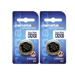 RENATA 2 X Cr2430 Batteries, Lithium Battery 2430