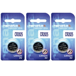 RENATA 3 X Cr2025 Batteries, Lithium Battery 2025