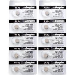 ENERGIZER 10 X 362 Watch Batteries, Sr721Sw Or 361 Battery