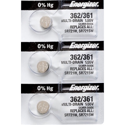 ENERGIZER 3 X 362 Watch Batteries, Sr721Sw Or 361 Battery