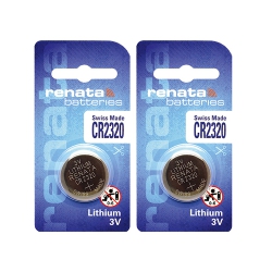 RENATA 2 X Cr2320 Batteries, Lithium Battery 2320