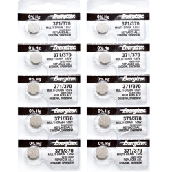 ENERGIZER 10 X 371 Watch Batteries, Sr920Sw Or 370 Battery