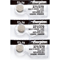 ENERGIZER 3 X 371 Watch Batteries, Sr920Sw Or 370 Battery