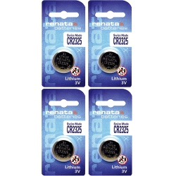 RENATA 4 X Cr2325 Batteries, Lithium Battery 2325