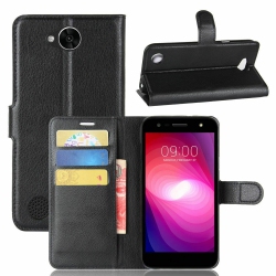 CSMART [Cs] Lg X Power 2 Case, Magnetic Leather Folio Wallet Flip Case Cover With Card Slot In Black