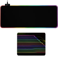 AXGEAR Gaming Mouse Pad RGB Led Light Color Switching for Computer Laptop Large