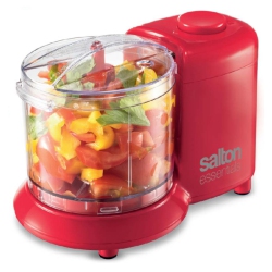 SALTON Essentials Mini Electric Chopper 100W In Red