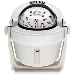 RITCHIE COMPASSES Compass, Bracket Mount, 2.75" Dial, Wht