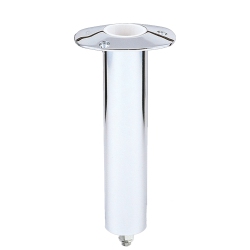 LEE'S TACKLE Lee's 0° Stainless Steel Swivel Base Flush Mount Rod Holder - Medium - 2" Od X 6.5" Tube F/ Small Bent Butts