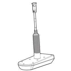 HUMMINBIRD Xpth 9 20 Msi T Mega Plastic Thru-Hull Transducer