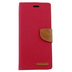 GOOSPERY Iphonexr Canvas Diary Flip, Red